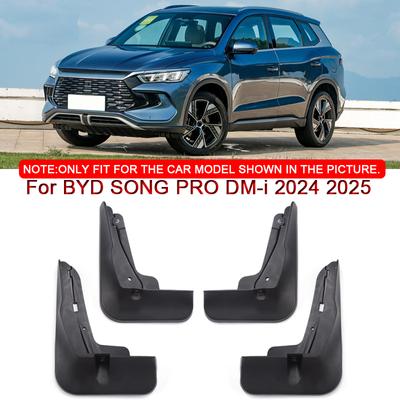 Pro BYD SONG PRO DM-i 2024 2025 2026 Styling auta ABS Autoklapy proti blátu Lapače nečistot Blatníky Lapače nečistot Přední Zadní Příslušenství blatníků