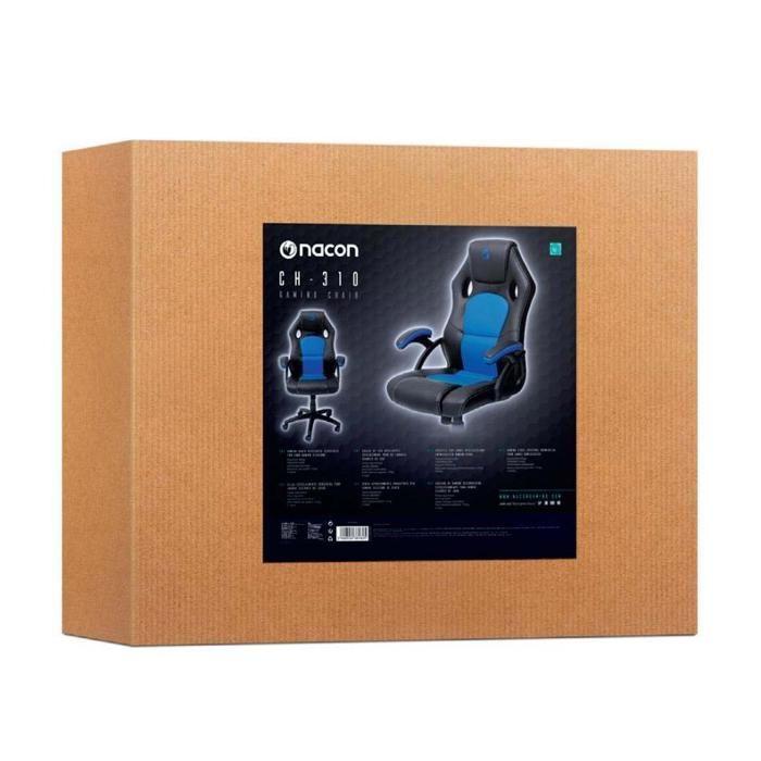 Chaise de jeu développée spécialement pour de longues séances de jeu Nacon. Couleur bleu