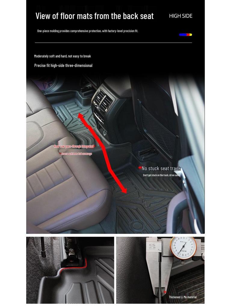 TPE Waterproof Floor Mats for Suzuki Ertiga 7-Seater RHD: Non-Slip, Odorless, Wear-Resistant, Eco-Friendly