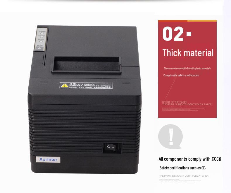 Xinye XP-Q260III 80mm Thermal Receipt Printer with Cutter, Buzzer, USB, Serial & Network Connectivity