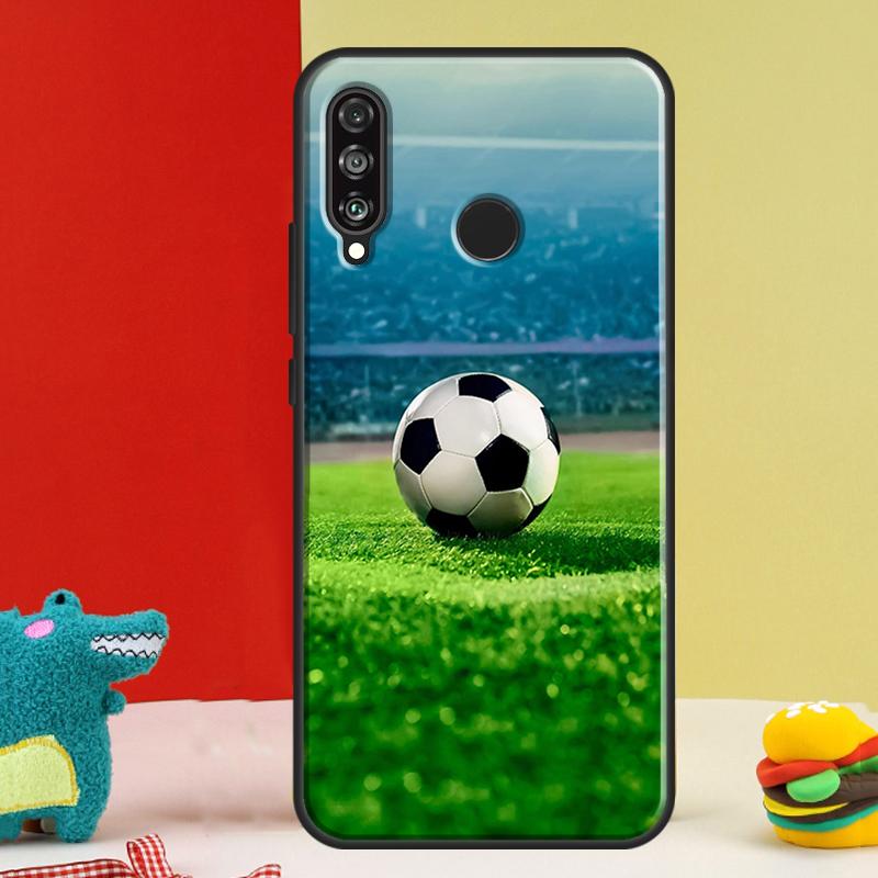 Football Soccer Ball For Huawei Nova Y91 Y90 Y60 Y70 Y72 Y61 9 10 SE 12i 12s 11i 5T P60 Pro P20 P30 P40 Lite Case