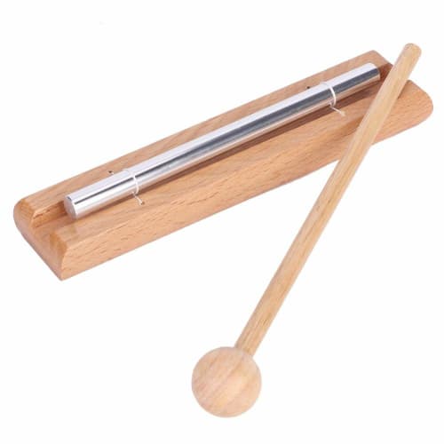 VGEBY Tree Chimes with Aluminum Sound Bar and Beech Wood Frame, Warm Atmosphere for Prayer, Yoga, and Energy Meditation, Single Tone Energy Chime