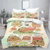 New Capibara 3D Children'S Printed 100%Polyester Bedding Set Duvet Cover Set Twin Size Bedding Sets Home Textiles Birthday Gifts