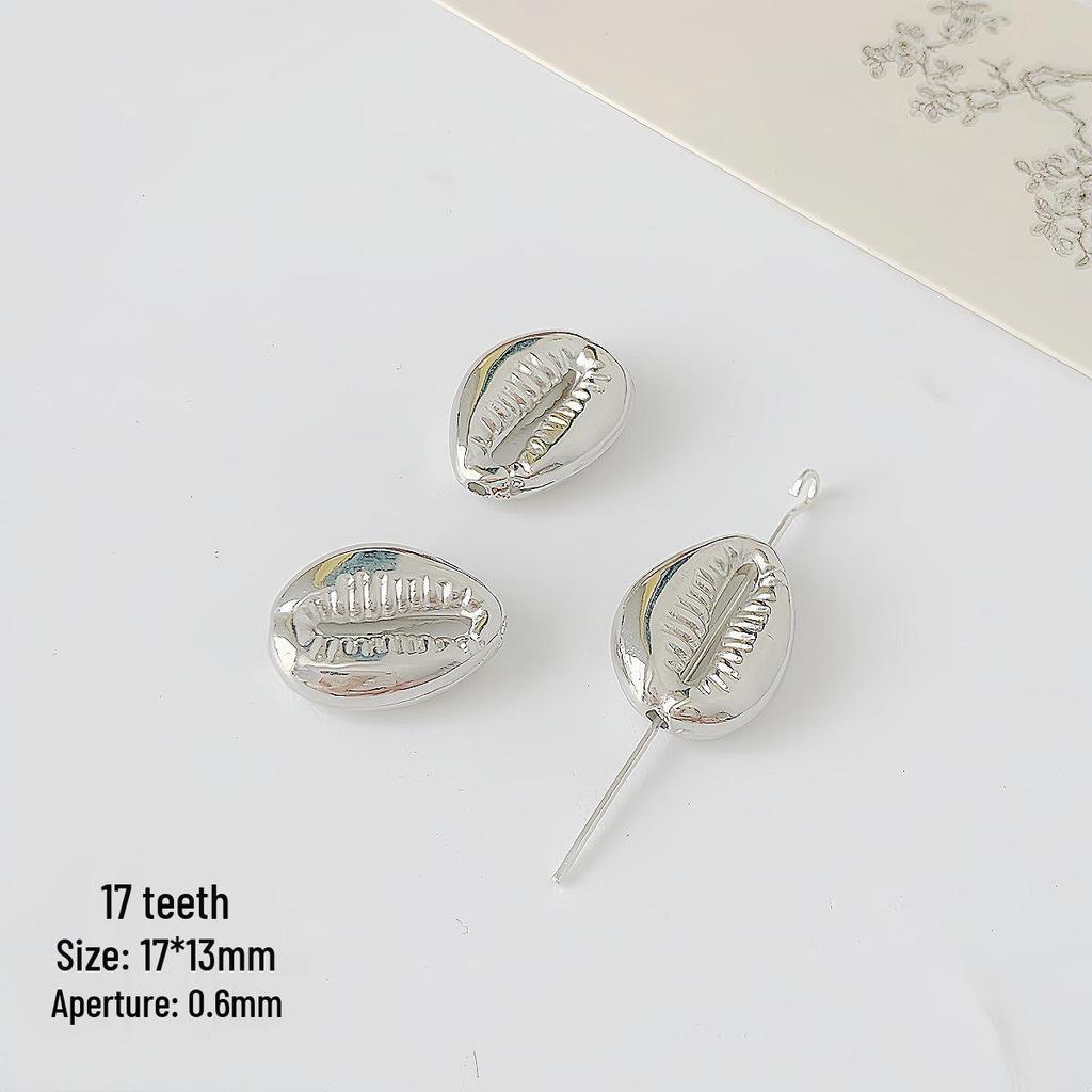 Silver CCB Series: Versatile Spacer Beads - Flower & Heart Designs for DIY Jewelry Making