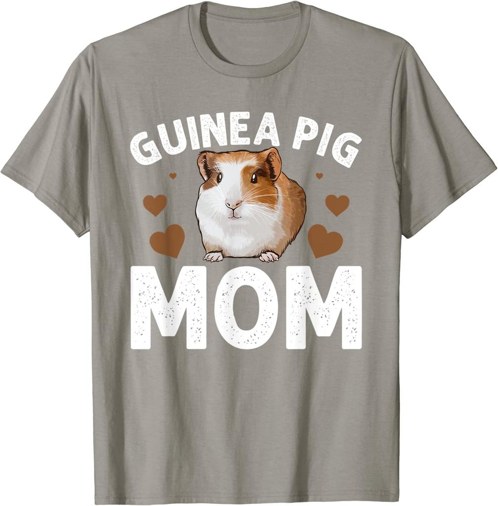 Cute Guinea Pig Design For Dad Unisex Cavy Guinea Pig Lovers Unisex Tshirt Unisex Clothing Fathers Day Casual Cotton Four Seasons Tees