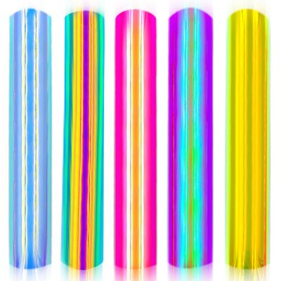 12in X 39in Holographic Gradient Adhesive Vinyl Crafts DIY Xmas Sign Wall Mug Decals Stickers Decor For Cut Silhouette Cameo
