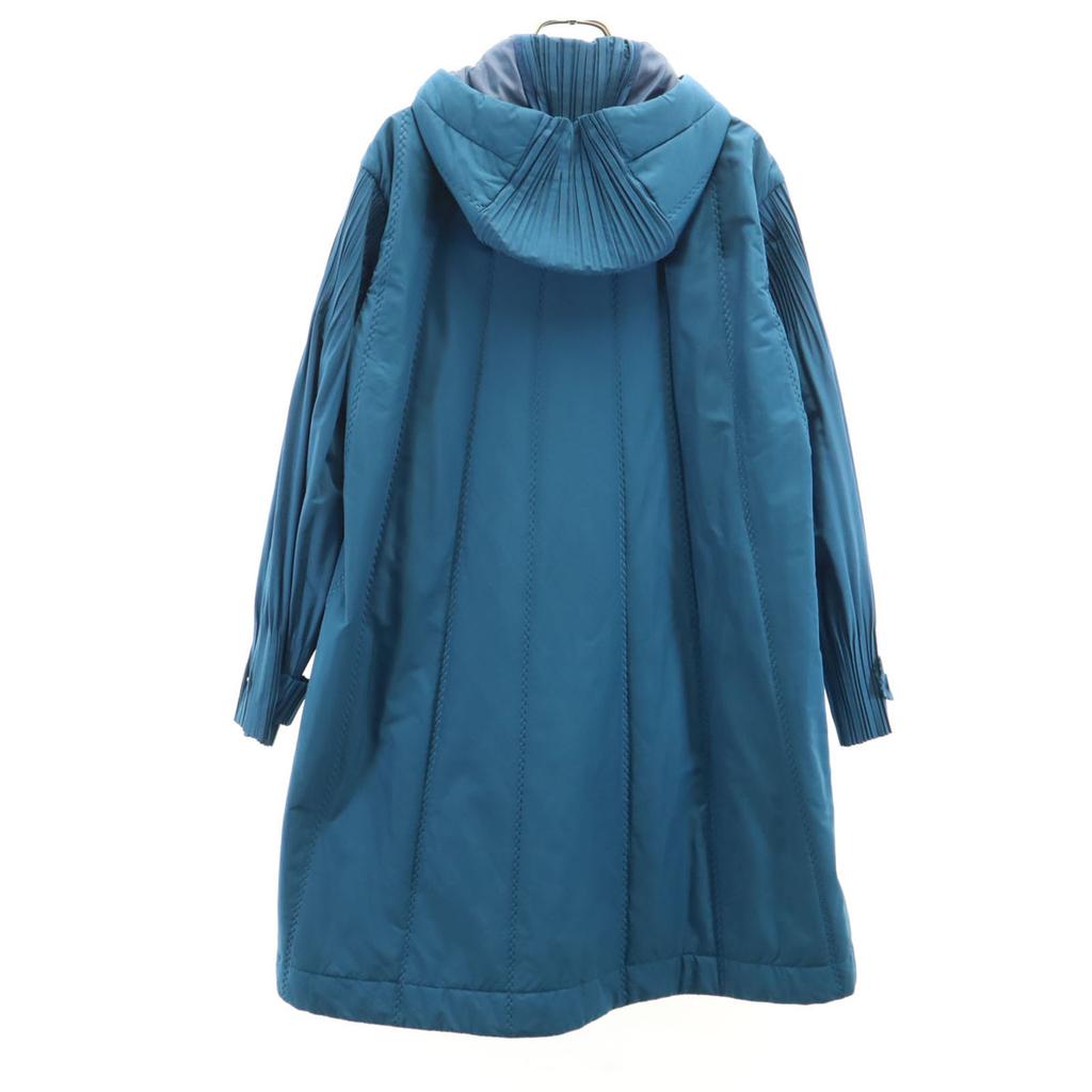 PLEATS PLEASE ISSEY MIYAKE. Made In Japan Batting Coat Blue Women Used