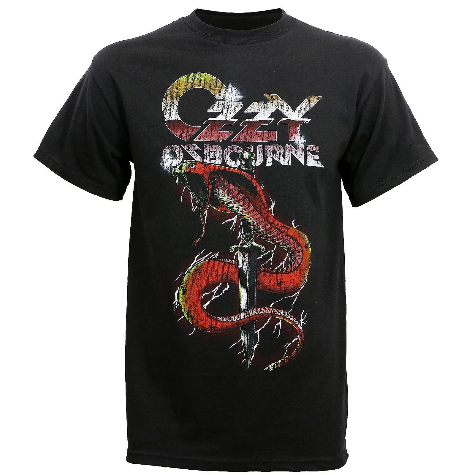 OZZY OSBOURNE Vintage Snake Logo T-Shirt Black S NEW XXXXL