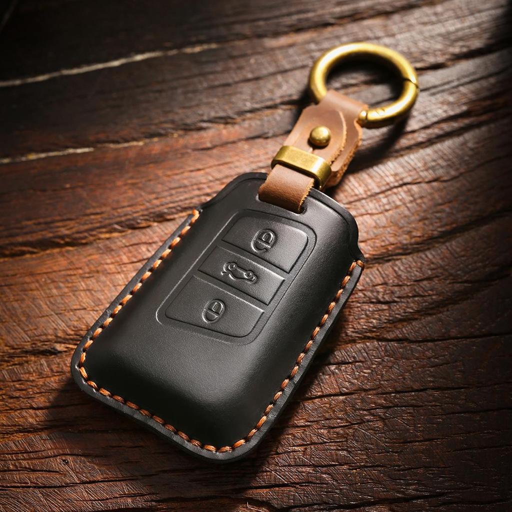 [Volkswagen2010-2020] Skoda Mingrui pro Xinrui Jingrui  Car Key Cover  Handmade Genuine Leather