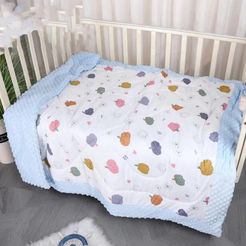 Cartoon Newborn Warm Blanket Household Autumn Winter Thickened Baby Blanket  Soft Velvet Kindergarten Children's Blanket