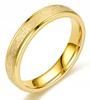 Gold Wedding Ring 316L Steel Size 28