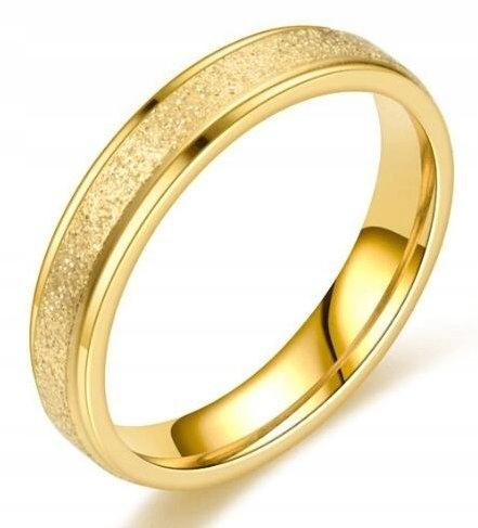 Gold Wedding Ring 316L Steel Size 25