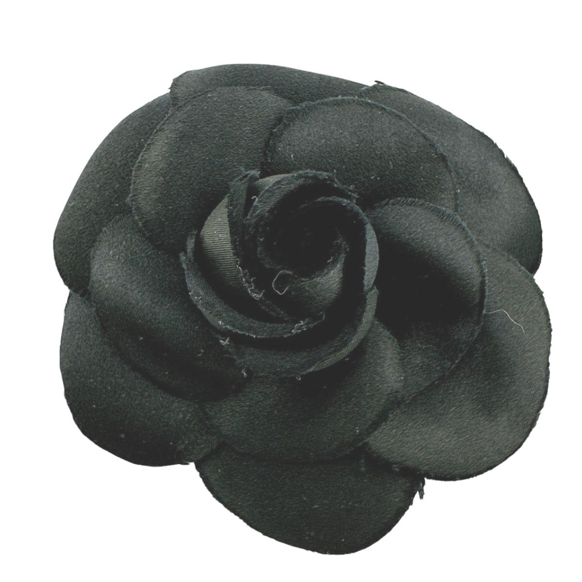 

CHANEL Camelia Brooch black Women Used