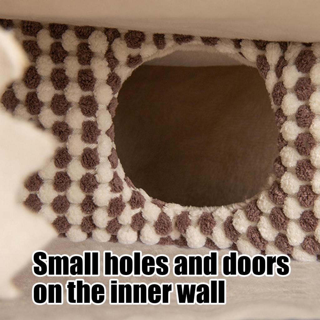Hedgehog Bed Tunnel House With Tassel Hamster House For Small Pets Bearded Dragons Ferrets Habitat Home Living Room Corner