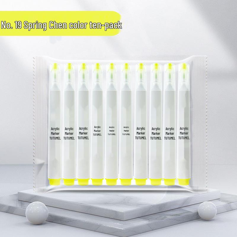 Single Color 36-Pack Waterproof Art Markers - Black, White, Red Opaque - Ideal for Kids' Painting