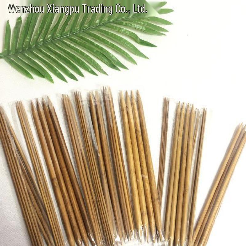 

13-20cm Carbonized Bamboo Double-Ended Knitting Needles for Sweaters and DIY Projects