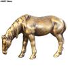 Statuette in ottone massiccio con coda lunga, miniature, ornamenti Feng Shui, animali dello zodiaco in rame, mini decorazioni da tavolo, artigianato