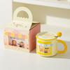 Cute Cartoon Mug Home Drinking Water Cup Office Ceramic Coffee Cup Cute High Looking Couple Water Cup