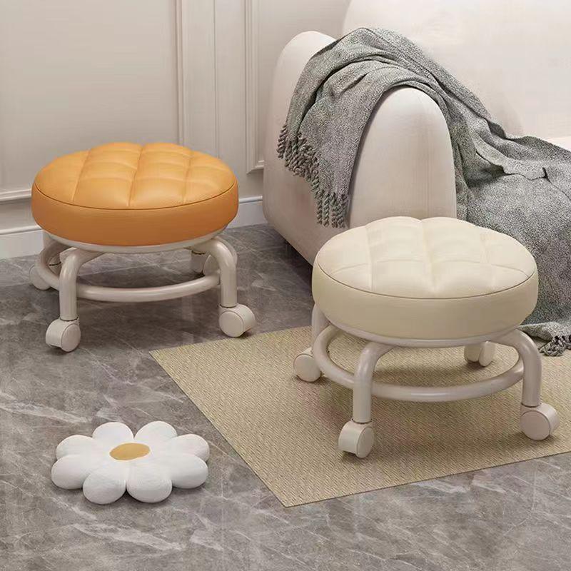 Silent Universal Roller Stool - Low Seat for Kids, Home, or Beauty Use