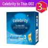 Celebrity Extra Lubricated G-Spot Ribbed Ultra Thin Small Condoms