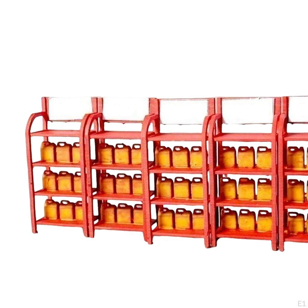 Garage Oil Barrel Rack Model 1:64 Decor Simulated Miniature Auto Repair Tool
