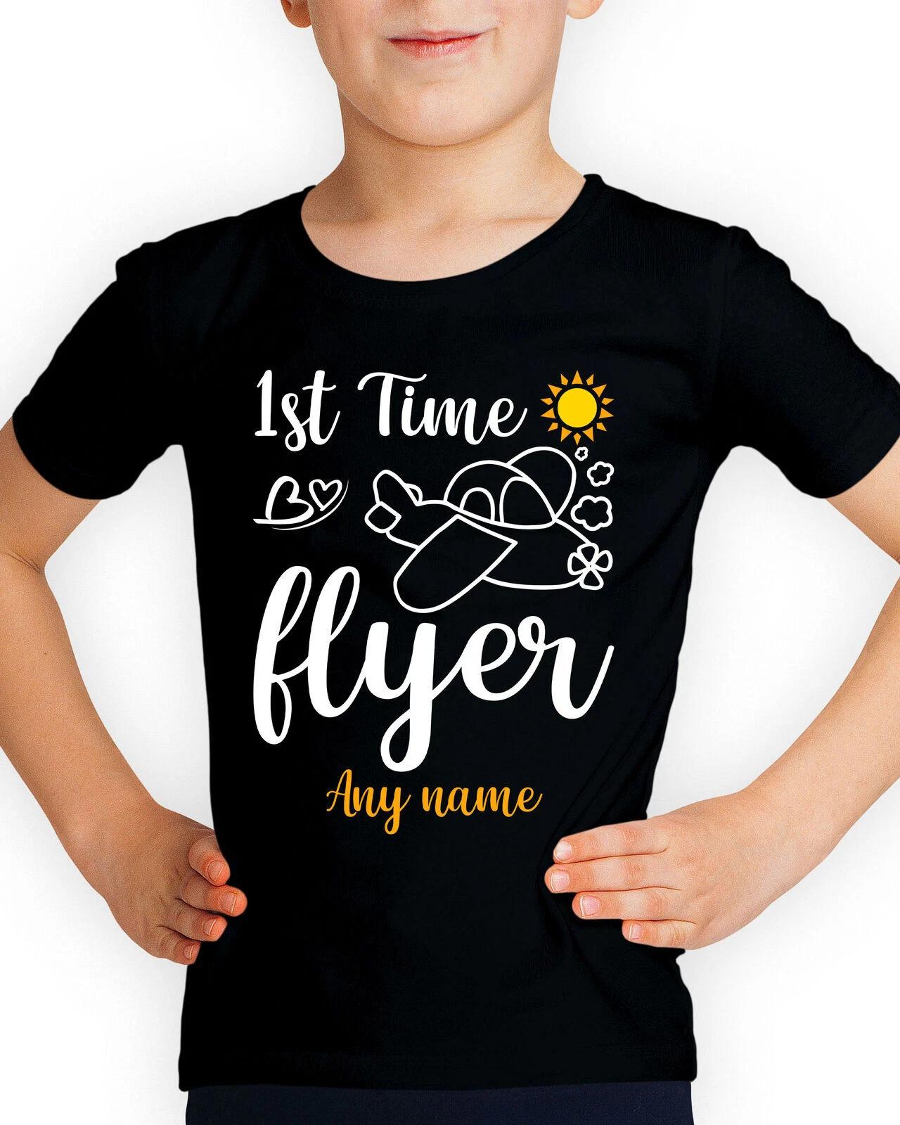 

Персонализированные футболки для мальчиков, девочек, детей, с любым именем, для первого полета, отпуск #UDV 130