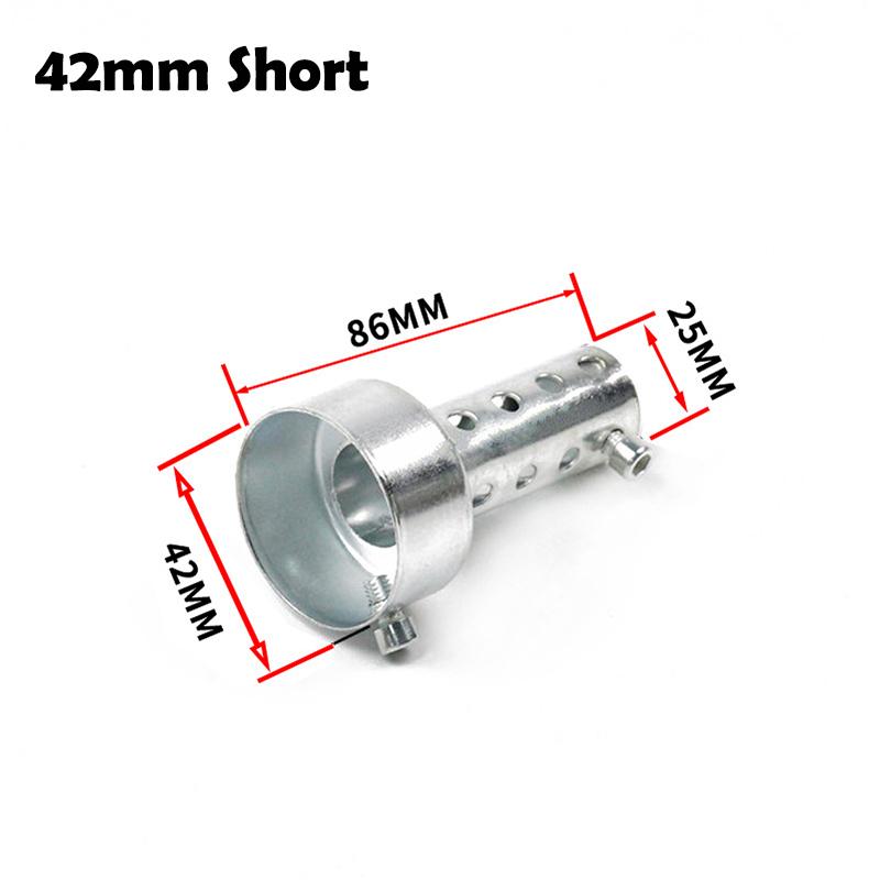 

35mm 42mm 45mm 48mm 60mm Universal Motorcycle Exhaust Can Muffler Insert Baffle Sound Reducer Adjustable Sound-absorbing Plug 42mm Short