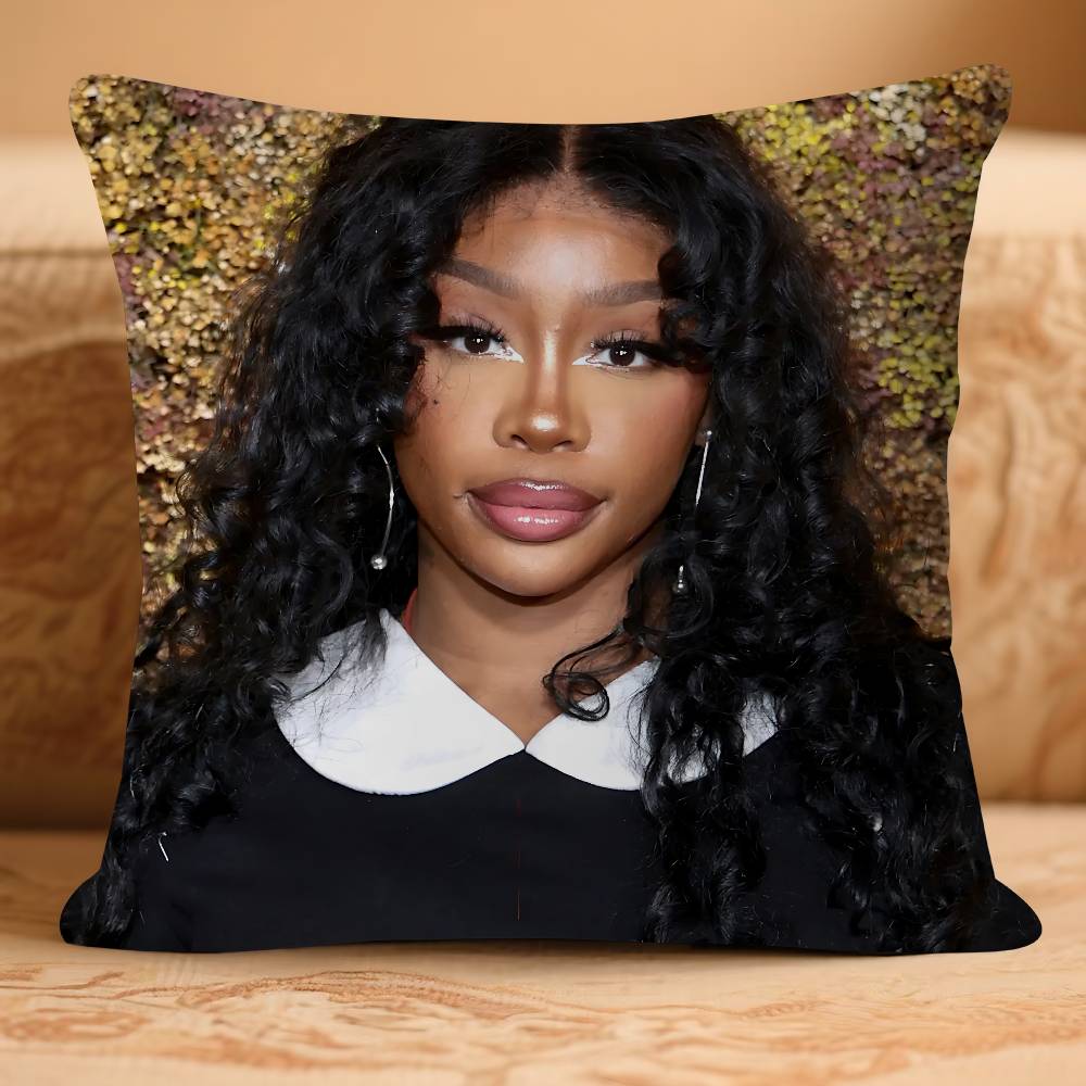 SINGER S-SZA Pillow Case Removable Washable Cushion Cover – All-Season Soft Linen