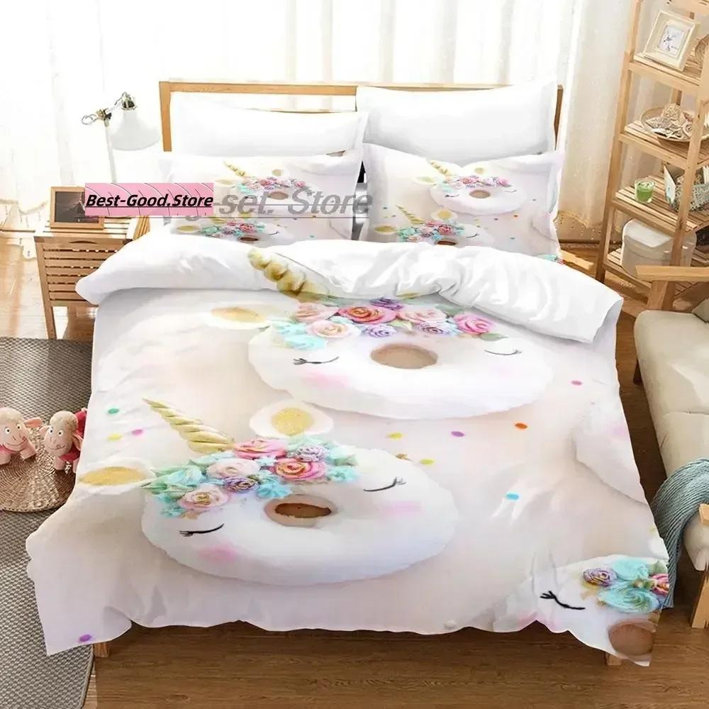 Mis Pastelitos Bedding Set Single Twin Full Queen King Size Bed Set Aldult Kid Bedroom Duvetcover Sets Anime bed sheet set
