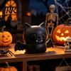Safe Odorless Sensory Gift Halloween Glitter Bat Squeeze Stress Ball, Soft TPR Slow Rising Fidget Toy Flexible Reliever for Adults Anxiety Relief,