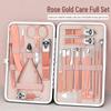 18-Piece Rose Gold Manicure & Pedicure Tool Kit