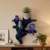 Stable Three Tier Wall Rack Irregular Shape Wall Storage Rack  Collectibles Display