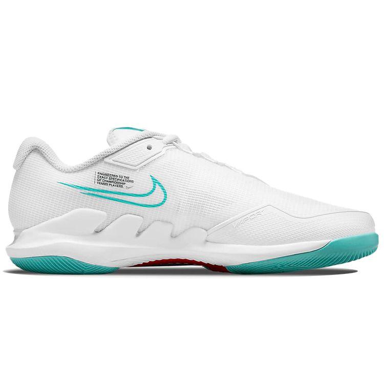 NikeCourt Air Zoom Vapor Pro White Habanero Red Washed Teal Women Sneakers Pomegranate CZ0222-136