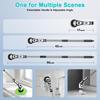 Multifunctional Wireless Electric Cleaning Brush with Digital Display, Voice Prompts, Long Handle, and IPX6 Waterproof.