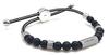 Diesel Bracelet Dx1151040 Black and Silver Prayer Beads