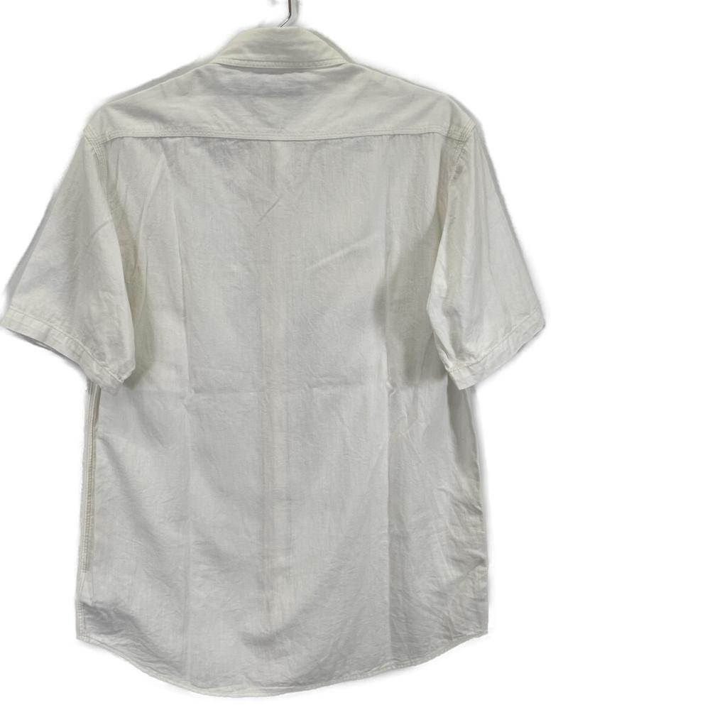 RRL White 25 Stainless Steel Selvedge Detail Chambray Work Shirt Tops S whiteUsed