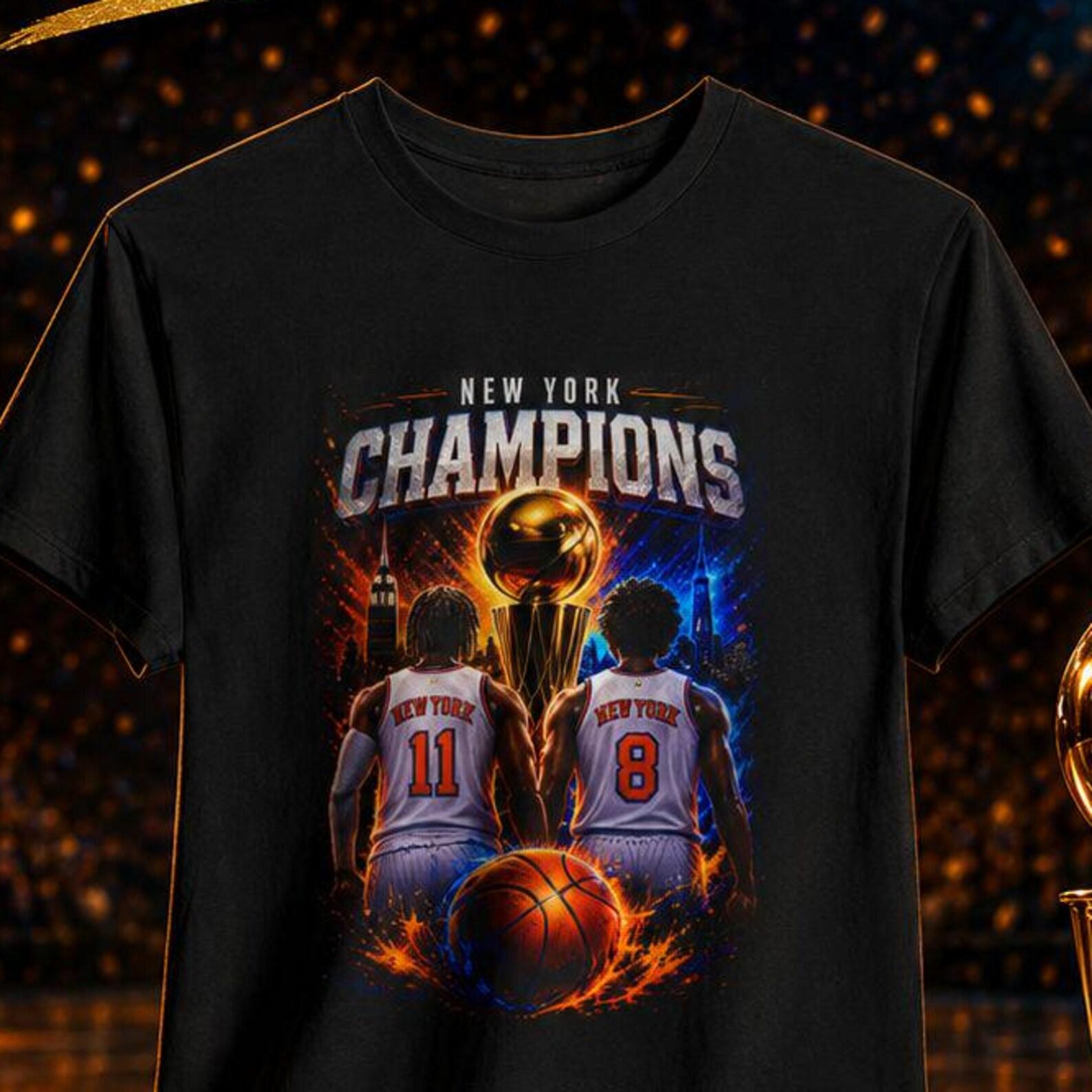 New York Champions T-Shirt Basketball Fan Tee, NYC Street Art Graphic Tee, Urban Basketball Shirt, Gift for Basketball Lovers S
