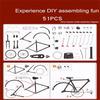 Retro Assembly Bicycle Model Toys DIY Mini 28 Big Bar Bicycle  Birthday Gifts