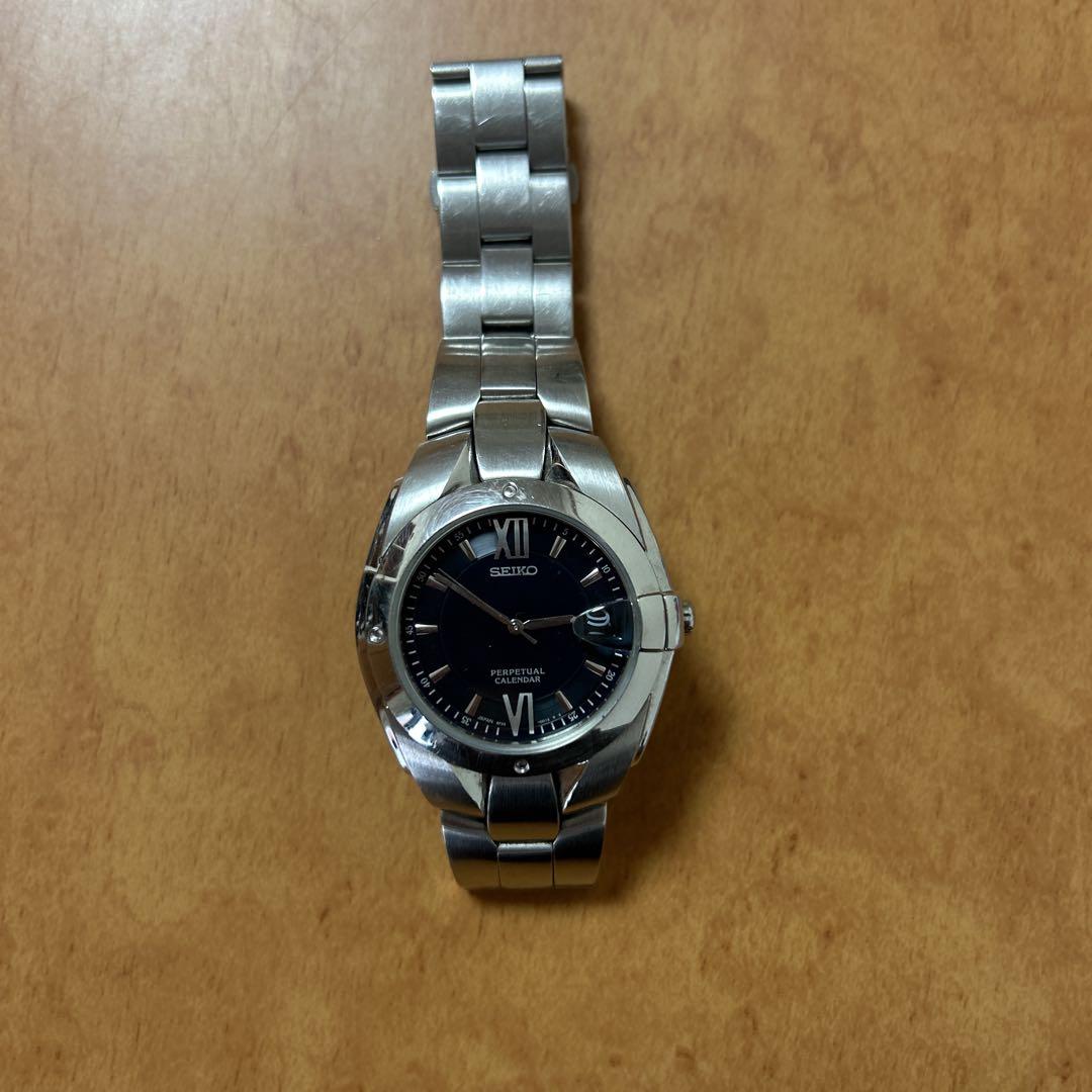 

[USED] Seiko Black Stainless Steel Watch