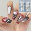Różana Czaszka 3D Silikonowa Forma do Zdobienia Paznokci Kwiatowa Florystyczna Przezroczysty Szablon Dekoracja do Zdobienia Paznokci Narzędzie do Projektowania Manicure