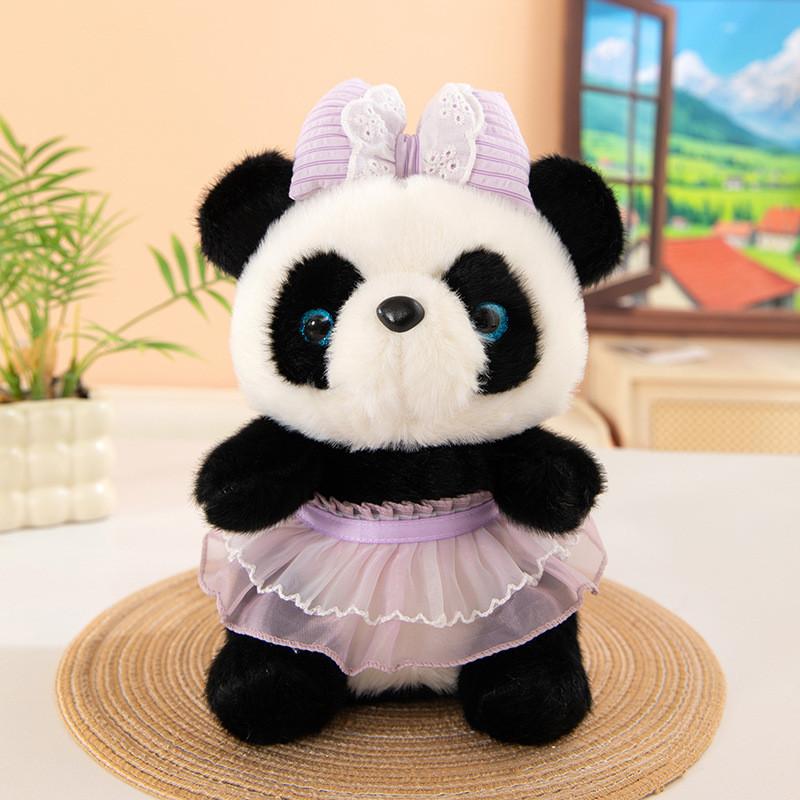 Panda Penguin Plush Toy With Scarf 25cm Kids Gift For Collectors And Decorations