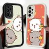 Phone Case for Samsung Galaxy A17 A16 A15 A14 A13 Cartoon Cute Peach Goma A56 A36 A26 A55 A35 A25 A54 A34 A24 A53 A33 A23 A07 A0