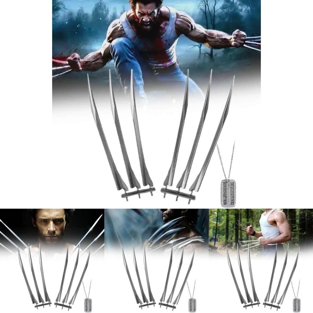 Wolverine Halloween Cosplay Klauen Set Mit Plastik Waffen Zubehör Für Kostümpartys