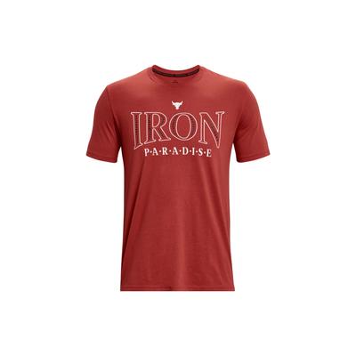 T-Shirts Herren Rot Rundhals Mäßig Gerader Schnitt 1379837-635