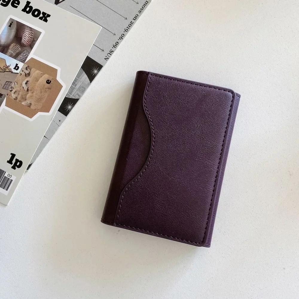 

Magnetic Trifold Wallet Card Holder Leather Case for Magsafe IPhone 14 16 15 13 12 Pro Max Plus 16Pro 15Pro Mag Safe Stand Cover фіолетовий