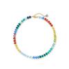 Bohemian Rainbow Natural Stone Beaded Necklace