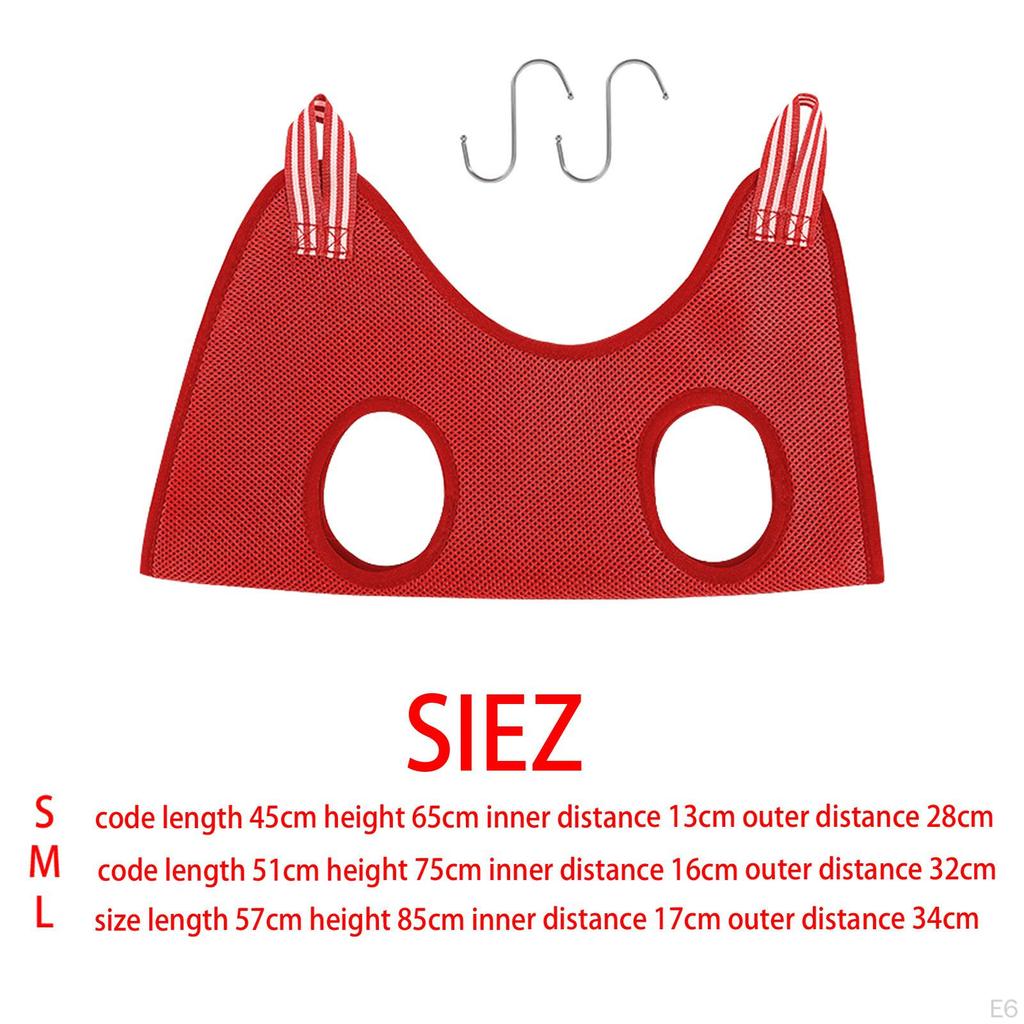 Dog Cat Hammock Grooming Helper Holder Accessories Multifunctional Soft and Elastic Air Mesh Fabric