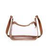 New trendy armpit bag, fashionable transparent bag, shoulder bag, portable women's bag, simple small bag.