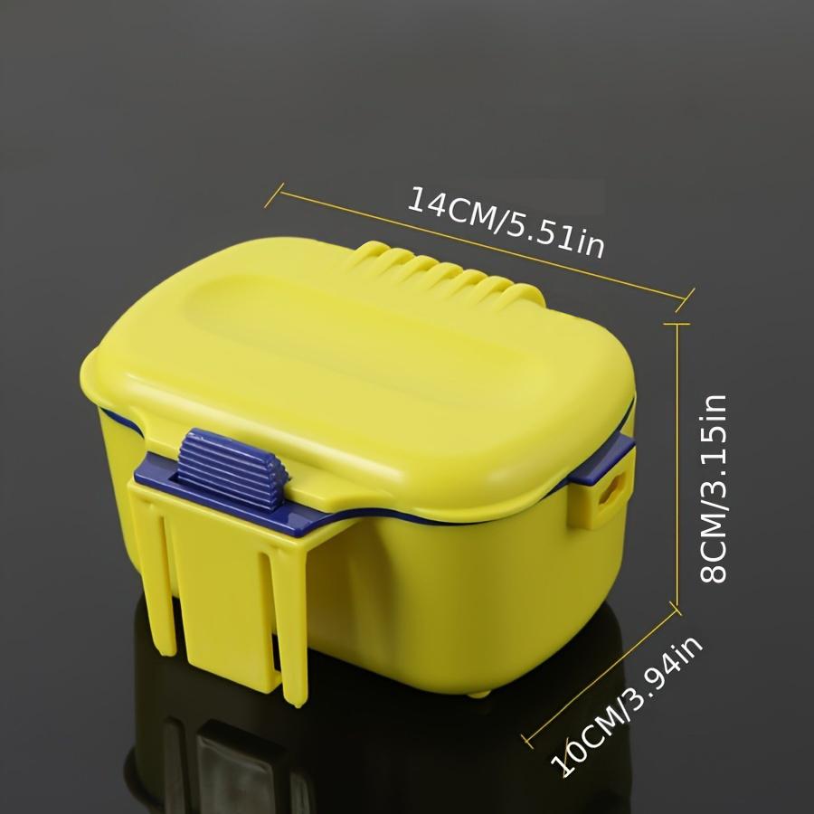 

Multifunctional Insulated Breathable Moisture-Retaining Portable Fishing Bait Box for Earthworms Live Lures Hooks Fishing Tackle жовтий