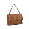 High-end and Elegant Single-shoulder Underarm Handbag Made of Genuine Leather, Women's Bag with A Flap Closure Casually